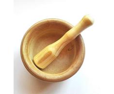 Space Home - Mörser Aus Holz mit Stößel - Ø 16 cm