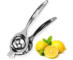 com-four® Zitruspresse aus rostfreiem Material - Manuelle Saftpresse für Zitrusfrüchte - Entsafter für Zitronen, Limetten