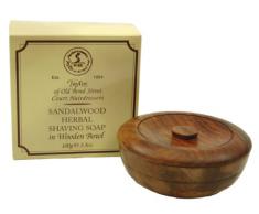 Becker Manicure Tailor Sandelholz Rasierseife im Holztiegel, 100 g Holzschale