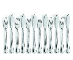 Amefa CAMBRIDGE Fischbesteck-Set für 6 Personen, Fischmesser, 6 x Fischgabeln, rostfrei, poliert & spülmaschinenfest, Fisch Essbesteck, 18/10 Edelstahl, Silber, 12-teilig