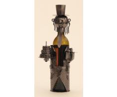 Moderner Wein Flaschenhalter Geburtstag aus Metall Höhe 35 cm