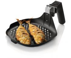 Philips HD9910/20 Grillpfanne (Zubehör für Airfryer, Antihaft-Oberfläche) schwarz
