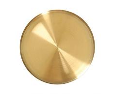 Magiin Servier Tablett Getränke Organizer Tablett Gold Dekorative Servierplatte für Bar Küche Badezimmer Edelstahl (30cm)