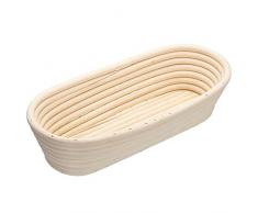 Ysoom Brot Gärkorb, Brotkorb Rattan, Gärkörbchen Rechteckig, Der ideale Gärkorb für Brotteig Peddigrohr, Gärkörbe Korb, Brotkorb Brotgärform Peddigrohr natürlich