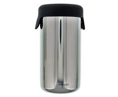 EVA SOLO Cocktail-und Dressing-Shaker mit Deckel, 650 ml, 822014, Edelstahl, Verchromt/Schwarz, 8,8 x 8,8 x 17,2 cm
