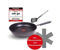 Tefal H80504 Jamie Oliver Edelstahl Bratpfanne 24 cm, Induktion Pfanne mit Antihaftbeschichtung, Bratpfanne auch für Induktionsherd, Antihaftpfanne, Nachfolger, inkl. Pfannenwender + Pfannenschoner
