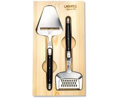Laguiole Style de Vie Käsehobel & Käsereibe Premium Line, Schwarz