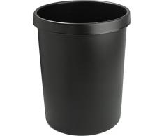 Helit H6106295 Groß-Papierkorb, 45 L, schwarz
