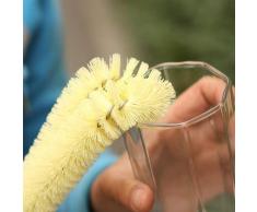 HDOUBR Tassenbürste Flaschenbürste Küchenreinigungsbürste Flaschenbürste Flaschenbodenbürste Topfbürste kurzer Stielbürste, 2056 rechtwinklige Bürste