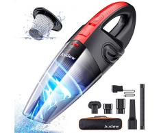 Audew Handstaubsauger, Akku Handstaubsauger 120W, 2200mA Kabellos Staubsauger Nass/Trocken Lärmminderung Beutelloser Handsauger schnellaufladung Haus&Auto Reinigung Autostaubsauger waschbarer Filter