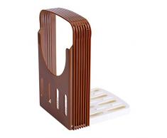 PERFETSELL Brotschneidehilfe 4 Dicke einstellbar Brotschneide Manuell für Selbstgemachtes Brot, Toast, Laib Kuchen - Klappbar Slicer Brotschneider mit Brett und Messer Schneidehilfe