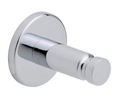 Tesa Loxx Handtuchhaken (ohne Bohren, verchromt, inkl. Klebelösung, hohe Haltekraft (bis 6kg), 42mm x 42mm x 50mm)