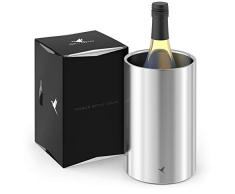 Beyond Flaschenkühler für Wein und Sekt Flaschen - Doppelwandiger Edelstahl - Weinkühler, Sektkühler, Champagnerkühler
