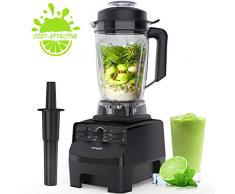 Standmixer Smoothie Maker,homgeek 2000W 2L Tritan-Behälter BPA-Free Edelstahl Standmixer 10 Geschwindigkeitsstufen,Deckel mit Nachfüllöffnung,Impuls-/Ice-Crush Funktion [Energieklasse A+++]