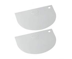 Dr. Oetker 1635 Teigschaber Classic, aus flexiblem Kunststoff, weiß (2 Stück)