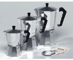 KrÃ¼ger 486778 ITALIANO Alu-Espressokocher 3 Tassen, Aluminium, Transparent