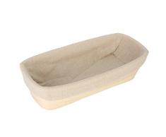 BESTOMZ Gärkörbchen Proofing Banneton Korb natürliche Backform für Brot und Teig Rechteck