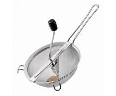 Westmark Passiersieb, Durchmesser: 20 cm, Rostfreier Edelstahl, Freches Früchtchen, Silber/Schwarz, 11982260