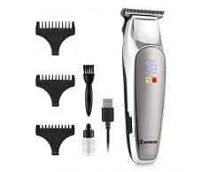 homeasy 0mm Haarschneider Herren Elektrisch T-Blade Detailer Haarschneider Maschine Mini Größe 3 in 1 Bart Konturen Ohr Haartrimmer für Männer