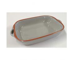 Jamie Oliver Terracotta Auflaufform, Gratinform, Backform, Terrakotta, Grau, 15 x 11 cm, 554262