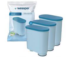 Wessper Wasserfilter kompatibel mit Philips AquaClean CA6903/10 CA6903/22 CA6903 Kalkfilter, Aqua Clean Filterpatrone für Saeco und Philips Kaffeevollautomaten, 3er Pack