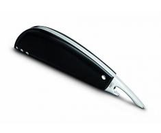 AUSONIA - Flaschenöffner Kapselheber Flaschenöffner Flaschen Öffner Kapsel Heber in Edelstahl mit Griff Micarta schwarz in Geschenkbox