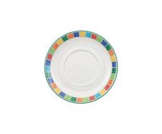 Villeroy & Boch Twist Alea Limone Cappuccino-Untertasse, 17 cm, Premium Porzellan, Weiß/Gelb