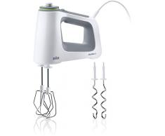 Braun hm5100wh Handmixer mit Schneebesen/Knetmaschine abnehmbaren weiß/grau 0,6 l 750 W