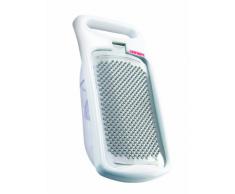 Leifheit Muskatreibe ComfortLine-Serie mit extra gehärteten Edelstahlklingen, rostfrei, spülmaschinenfest, auch für Parmesan geeignet, Muskatnuss Reibe mit Auffangbehälter, Ingwerreibe, Raspel, Hobel