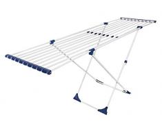 CASASI XL Wäscheständer Casa Flex X-Legs - ausziehbar mit Rollen und extra hoch für große Wäschestücke