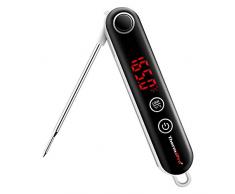 ThermoPro TP18 Digitales Profi Einstichthermometer Thermoelement-Thermometer Grill-Bratenthermometer Fleischthermometer Küchenthermometer mit Magnethalterung für Braten, Babynahrung, Wein, BBQ