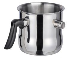 Fachhandel Plus Milchtopf Edelstahl Simmertopf doppelwandig 1,2 l Schmelztopf Wasserbadtopf NEU