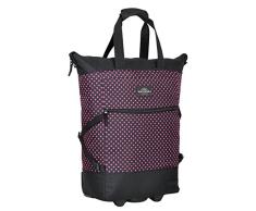 KEANU Einkaufstrolley Wheel Trolley Shopping Damentasche Einkaufsroller Korb Shopper - Trinity - FABRAUSWAHL (Pink Dots)