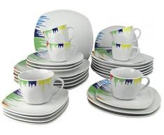 Steinmann Kombiservice Happy Color / Geschirrset 30-teilig Porzellan - Geschirr Set im Geschenkkarton