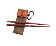 sharprepublic Faltbare Tragbare Reise Camping Essstäbchen Mit Wiederverwendbarer Tragetasche