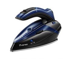 Mini Bügeleisen, iTvanilia Dampfglätter Reise, 1100W Schnelles Aufheizen, Zwei Spannung, 110 & 240 Volt, Ergonomischer Klappgriff, Vertikal & Horizontal Reise Bügeleisen Dampf