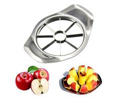 Floridivy Edelstahl-Frucht-Cutter Slicer, Gemüse, Obst Blatt wedger orange wedger, Obst wedger, orange Orangenschäler