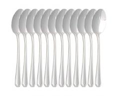 Gastro Spirit - 36-er Set ESS-Löffel/Suppen-Löffel - Silber, 20 cm (L), Chromstahl, Spülmaschinenfest - 3 Setgrößen (12/24/36), weiteres Besteck aus der Serie Jola erhältlich