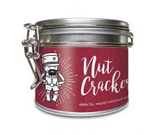 Nutcracker Bio Grüner Tee mit Nuss-Geschmack Lose Dose, mit Houjicha Zimt Haselnuss Walnuss u. weiteren Zutaten - 100 Gramm (ca. 40 Tassen) von alveus Premium Teas