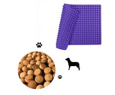 Hieagle Backmatte für Hundekekse mit Noppen Backunterlage aus Silikon Hitzebeständig 240°C Lebensmittelecht (BPA-frei)| Antihaftbeschichtet Backform, 40x28cm (Lila, 1,2cm)