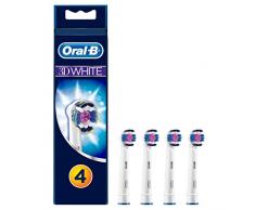 Oral-B 3DWhite Aufsteckbürsten, für eine natürliche Aufhellung der Zähne, 3+1 Stück