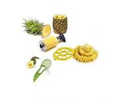 Xersex Edelstahl Ananasschneider, Schäler und Entkerner and Avocado Schäler