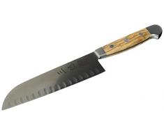 Güde Santoku ALPHA-OLIVE Serie Klingenlänge: 18 cm Olivenholz, X546/18, Messer - Solingen - Deutsche Qualität, robust - scharf - geschmiedet - hochwertig
