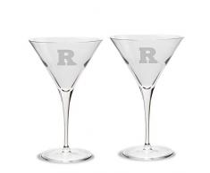 NCAA Unisex Luigi Bormioli Titan Martiniglas, 284 ml, 2 Stück, Unisex, Luigi Bormioli 10 oz Titanium Martini Glass - Set of 2, farblos, 10 oz