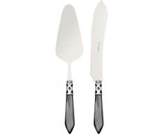 Bugatti ALCNM-N4220/21 Aladdin Kuchen-Servierbesteck, Stahl/ABS, 30,5 x 14 x 3 cm, Schwarz, 2-teilig