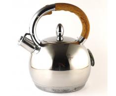 Kinghoff KH-3778 Edelstahl Wasserkessel 3L Induktion Pfeifkessel Flötenkessel Teekessel