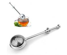 Oulensy Edelstahl Teekanne Teesieb Kugel-Form-Mesh-Tee-Filter wiederverwendbares Metall Teebeutel Spice Tea Werkzeug-Zubehör