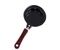 duquanxinquan Mini Bratpfanne Pfanne Schmorpfanne Edelstahl Ei Form Pancake Bratpfanne Antihaft-Omelettpfanne Pflaumenblüte DIY Frühstück