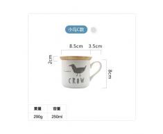 MU Nordic Ceramic Mark Cup mit Anschreiben Animal Water Cup Milchkaffeetasse Office Tea Cup,A2