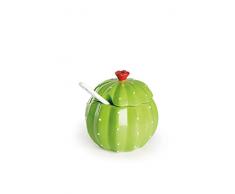 Excelsa Cactus Zuckerdose, Keramik, Grün